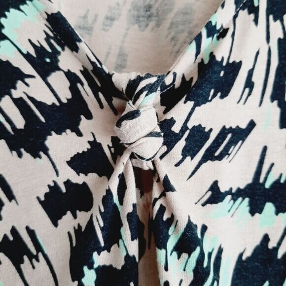 VERO MODA Mille Sleveless Calf Midi Dress Stretchy Pull-Over Abstract Sz M - Picture 11 of 15